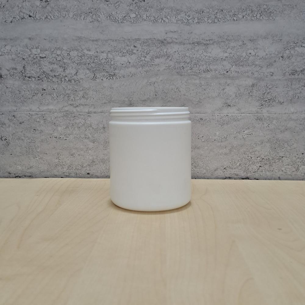 Pre-workout Jar - Plastic Hdpe Customized Size Sleek Black Color | Round Design Smooth Or Ribbed Grip Lid Long-lasting Storage Solution
