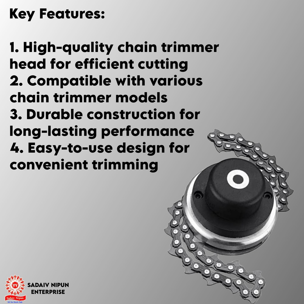 Sl- 00185 Premium Chain Trimmer Head For Grass Trimmers A Durable And Efficient Cutting Attachment For Superior Lawn Maintenance And Weed Control - Capacity: 100 Pcs/hr