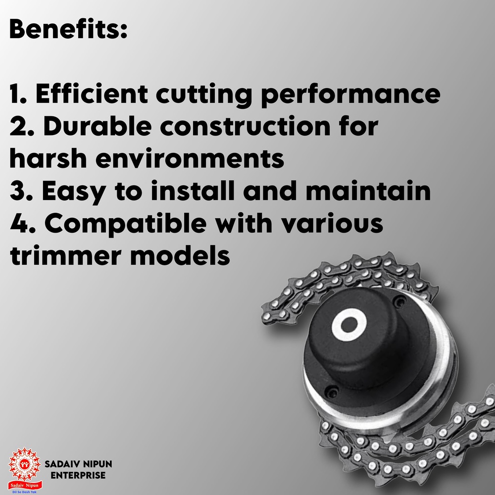 Sl- 00185 Premium Chain Trimmer Head For Grass Trimmers A Durable And Efficient Cutting Attachment For Superior Lawn Maintenance And Weed Control - Capacity: 100 Pcs/hr