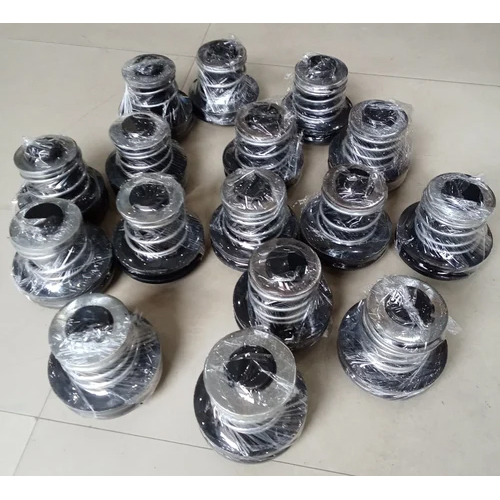 Spring Pully - Mild Steel, Standard Size, Black | Designed For Single Grinder Crane Usage