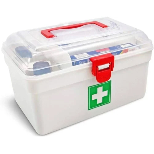 Plastic Medical Box - Color: White