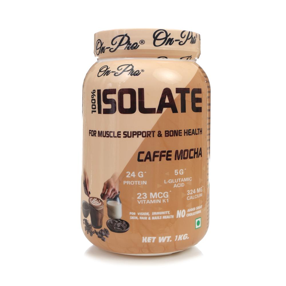 Iso Whey Protein - 100% Pure Whey Isolate Powder, Low Carb & Low Fat with Rapid Absorption, Caffe Mocha Flavor, Optimizes Muscle Growth & Recovery