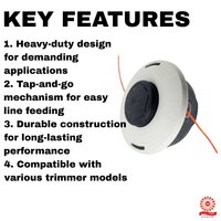 SL-  301 Heavy Duty Tap & Go FS Model 46-2 Trimmer Head  Durable and Efficient Cutting Solution for Grass Trimmers and Lawn Care