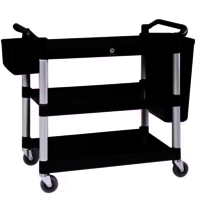 Catering Equipment Stainless Steel Plastic Kitchen Food Service Trolley - Capacity: 10 Kg
