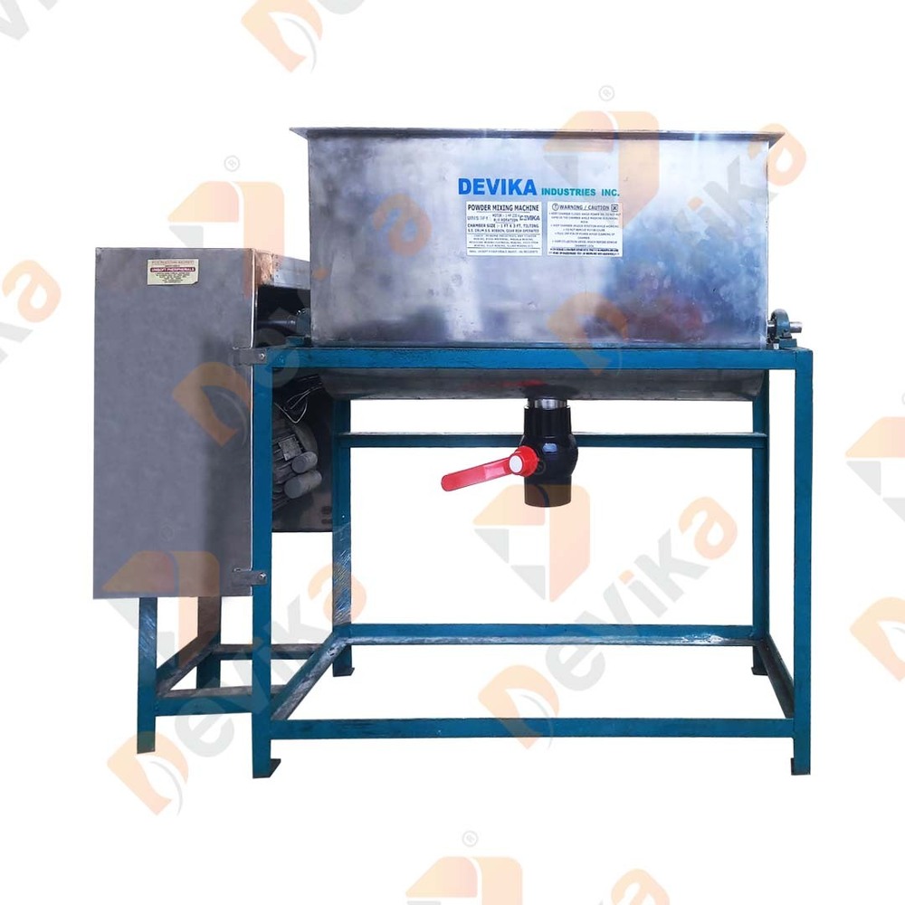 Ribbon Mixer Machine - Stainless Steel, 500 Liter Capacity , Efficient Mixing Technology For Uniform Blending