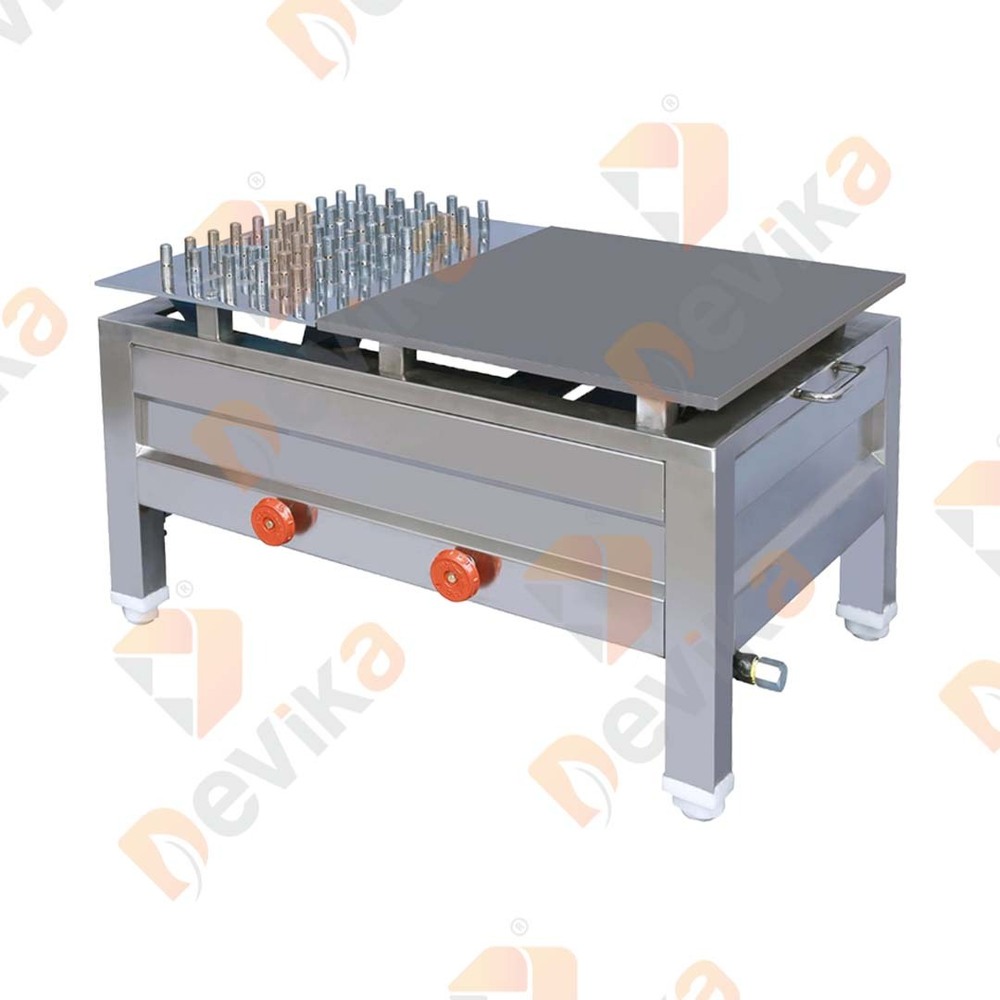Chappati Puffer Plate - Stainless Steel, 457.2 X 914.4 X 381 Mm | Manual Operation, Eco-friendly, Lower Energy Consumption, Compact Structure