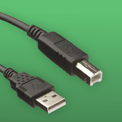 USB Printer PVC Cable - PVC Material , Standard Length , Compatible with Android , 6-Month Warranty , Available in Various Colors