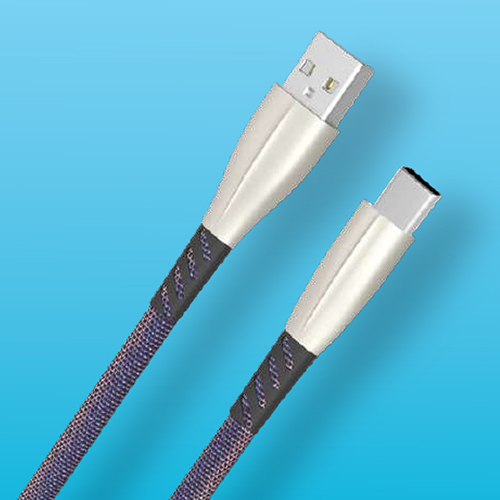 Zinc Alloy USB To Type C Cable - Zinc Alloy, 1 Meter, Various Colors Available | Fast Charging, Data Transfer, 6-Month Warranty, Durable PVC Body