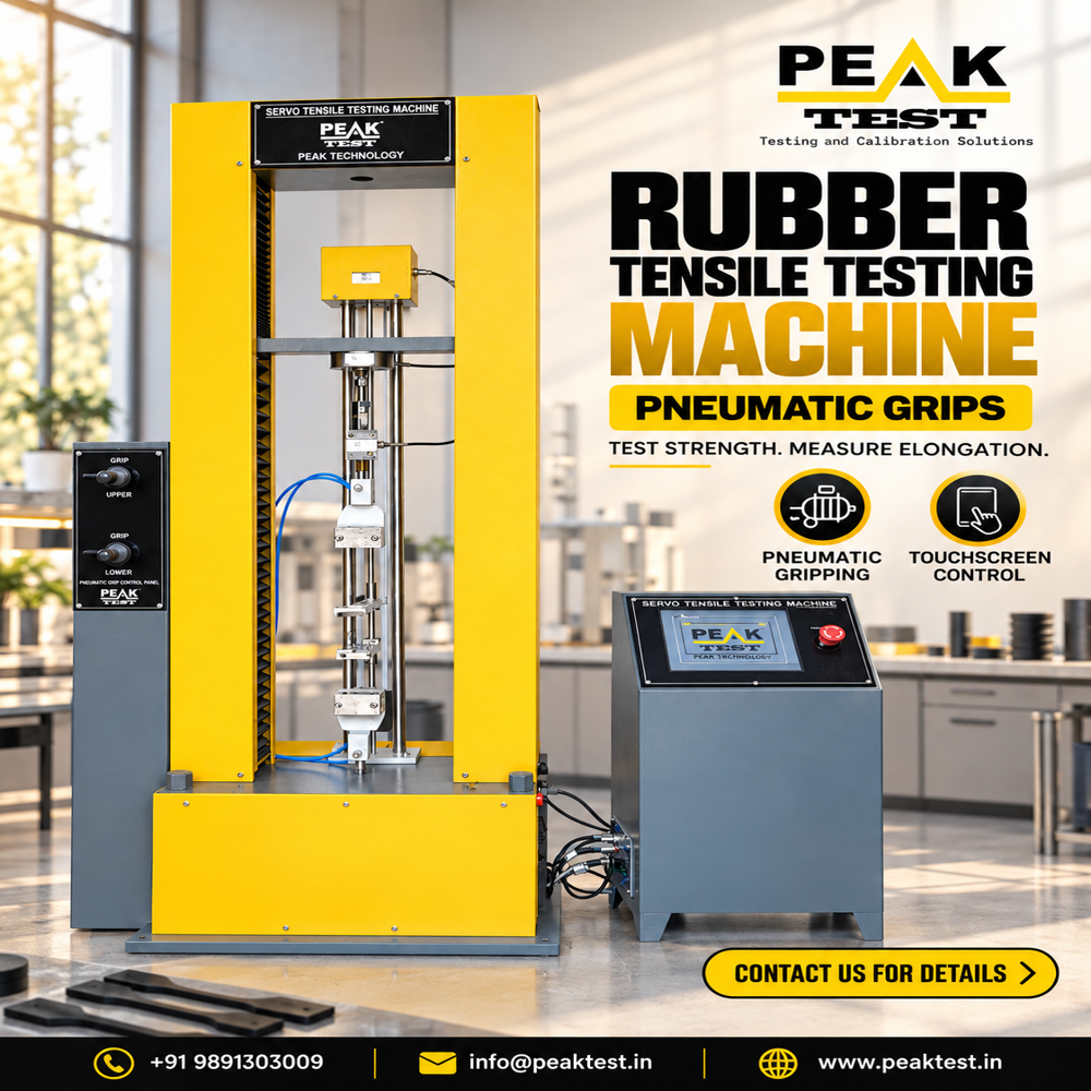 Rubber Strength Testing Machine - Material: Mild Steel
