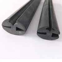 Glazing Rubber Profile - High-quality Rubber, Various Sizes, Black Color | Durable, Smooth Finish, Airtight Sealant For Industrial Applications