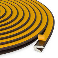 V Profile Seal - High-Quality Rubber, Available in Various Sizes, Matte Black - Easy Installation, Compression Resistant, Industrial Grade