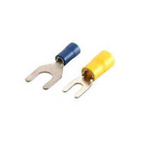 Copper Non-insulated Fork Terminal End - Copper, 1-10 Mm Thickness, Silver Color | Designed For Electric Fittings, Durable With Warranty