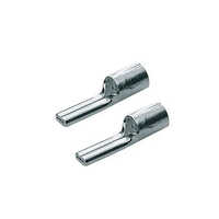 Copper Pin Type Cable Terminal Ends - High-quality Copper, 1-10mm Thickness, Silver Color | Plain Style, Warranty Included, Durable Performance