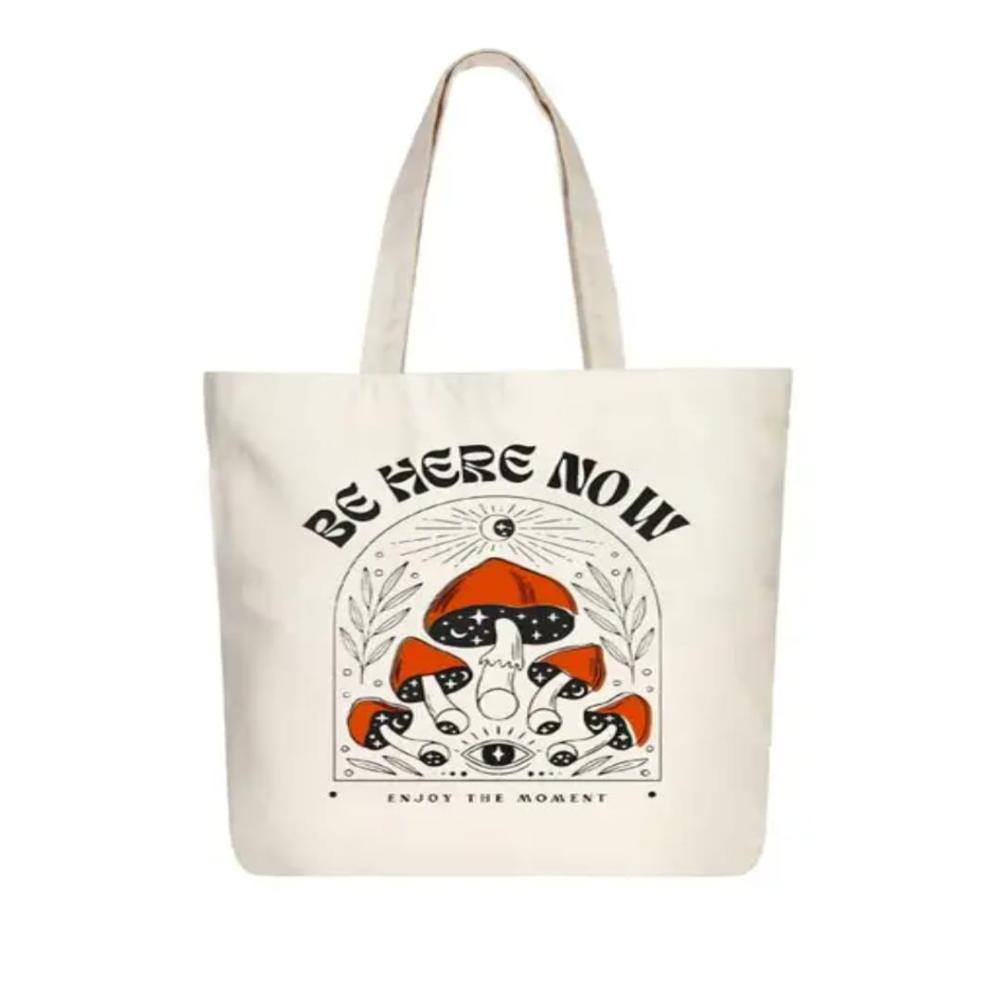 Printed Canvas Tote Bag