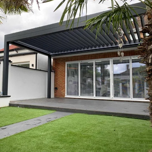 Black Metal Roofing System
