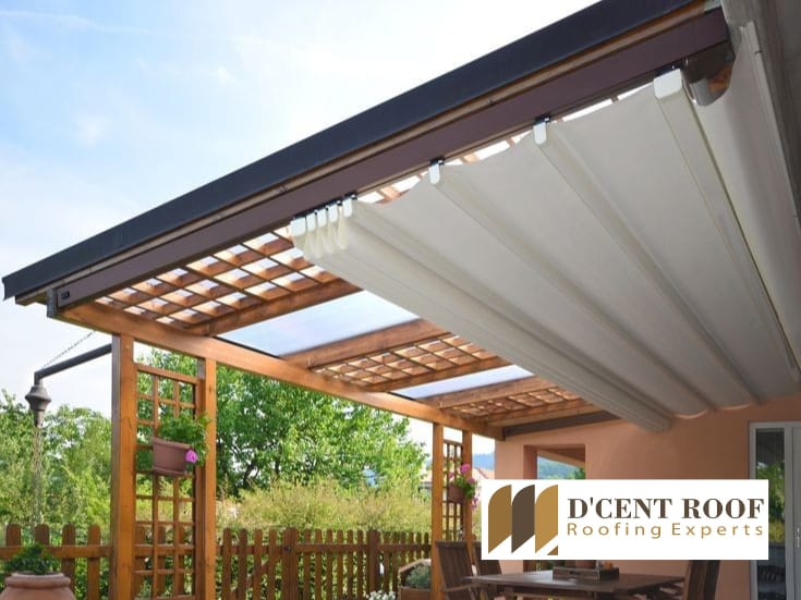 Retractable Fabric Roof - Pattern: Plain
