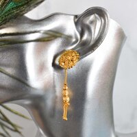 Elegant Gold-Plated Earrings for Womens