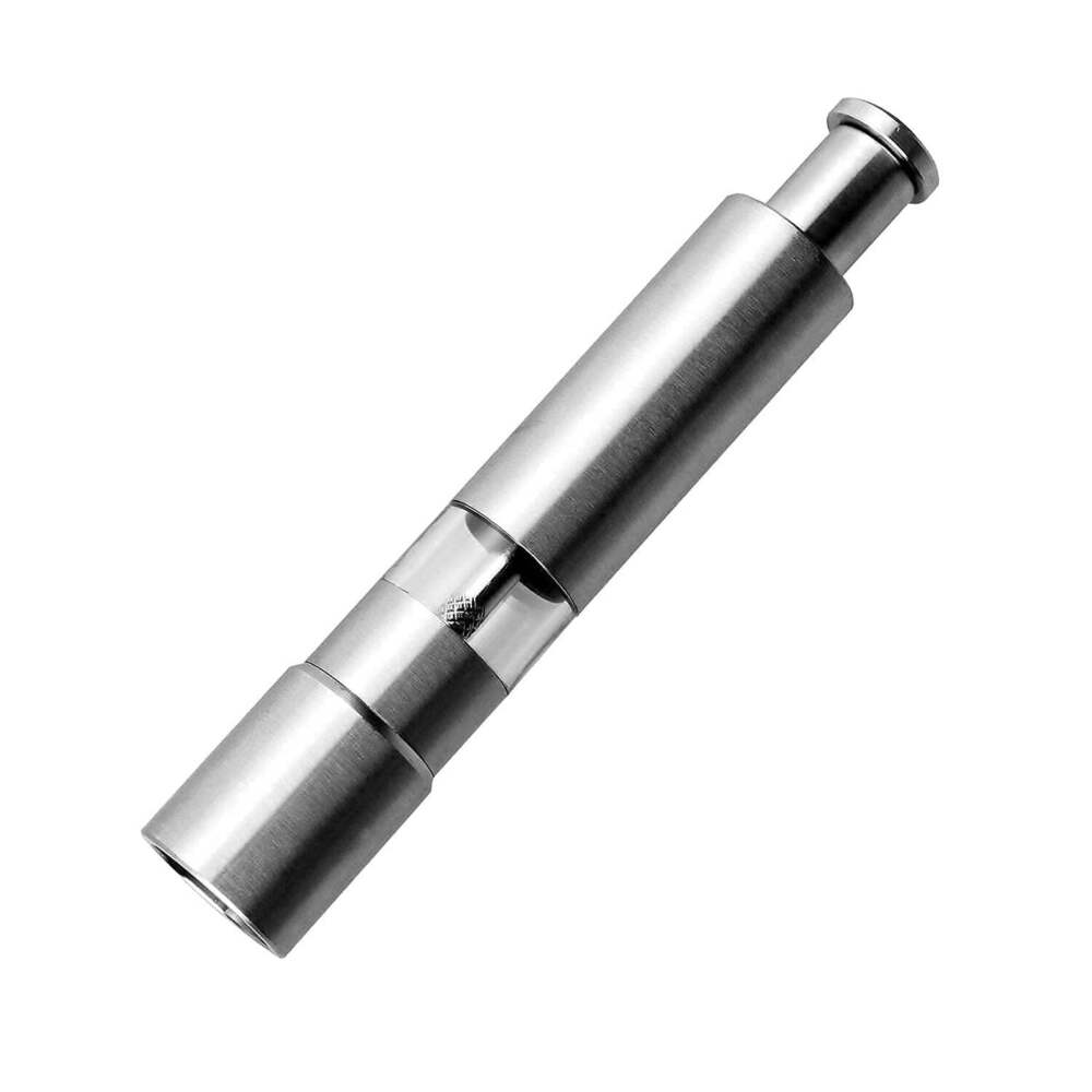 Stainless Steel Thumb Presser Salt and Pepper Grinders