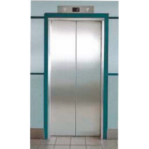 Center Opening Ss Auto Door - Color: Silver