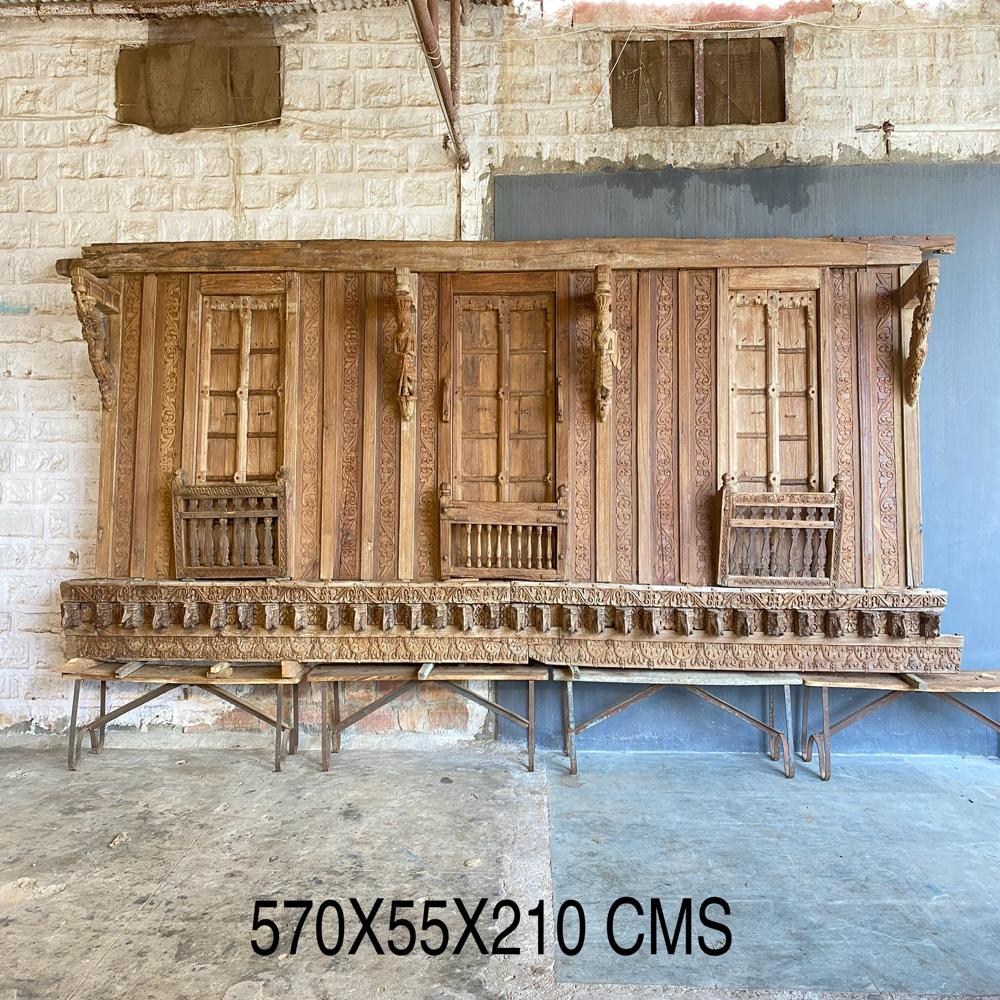 ANTIQUE TEAK WOOD BALCONY 