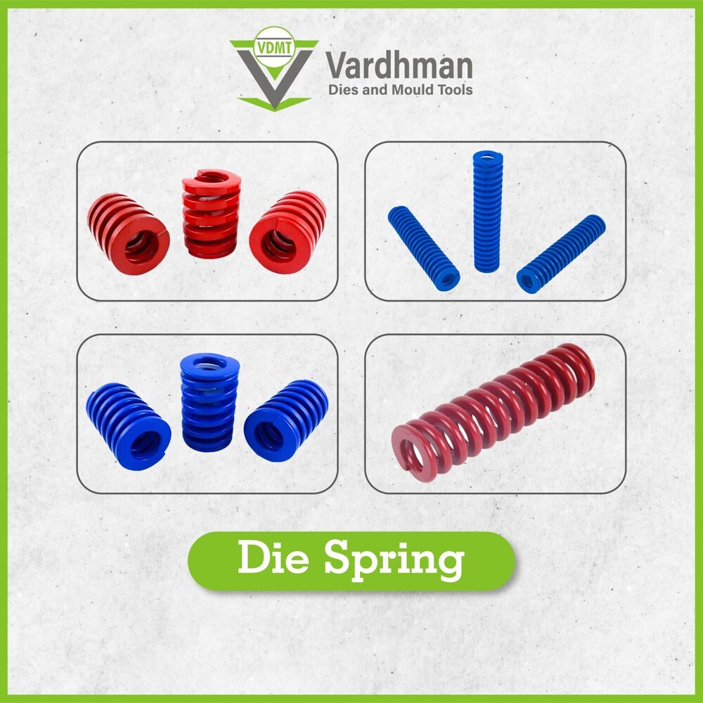 Die Springs - Alloy Steel, Length: 3 - 4 Inch, Silver Finish | High Load Capacity, Wear and Fatigue Resistance, Color-Coded Load Identification