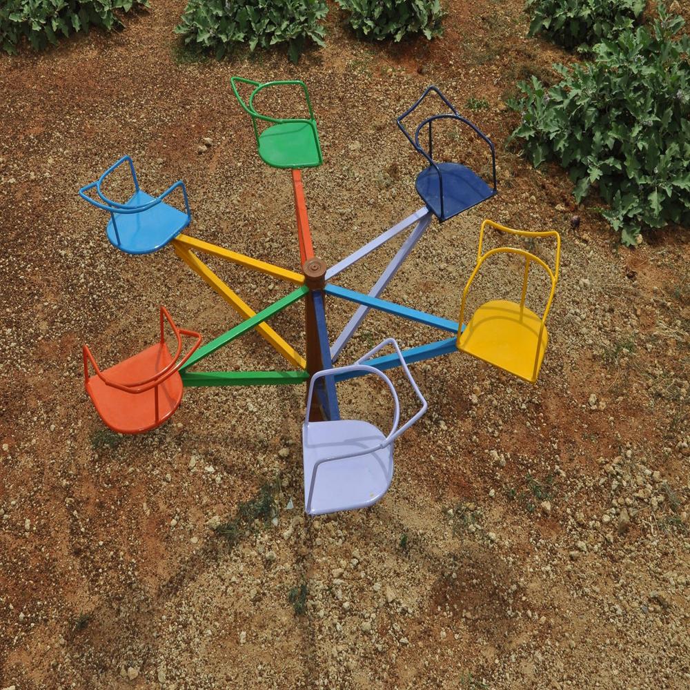 MERRY GO ROUD 6 SEATED METAL