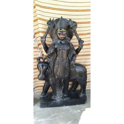 Marble Black Shani Dev Statue
