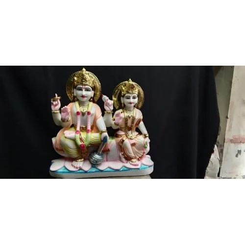 Marble Laxmi Narayan Statue