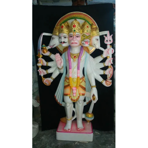 Marble Panchmukhi Hanuman Statue