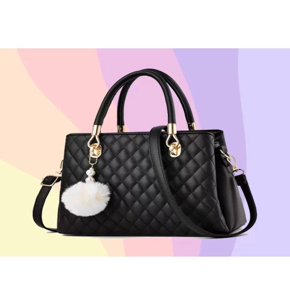 Quilted Women Handbag - Material: [