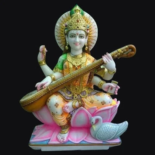 Marble Saraswati Statue