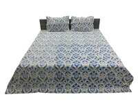 Cotton Screen Printed Queen Size Bedsheet