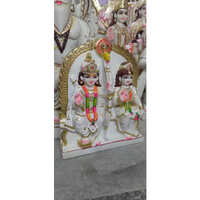 Marble Ram Sita Statue - Finishing: Polishing