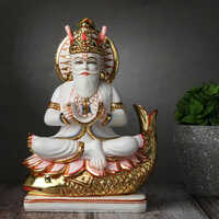 Marble Jhulelal Statue - Finishing: Polishing