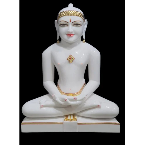 Marble Jain Mahaveer Statue