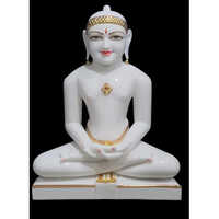 Marble Jain Mahaveer Statue - Finishing: Polishing