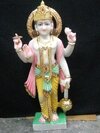 Marble Vishnu Statue - Finishing: Painting