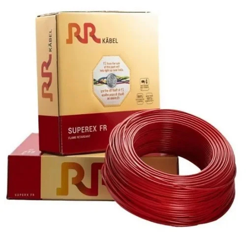 0.5 Sqmm Rr Kabel Superex Fire Resistant House Wire - Color: Red