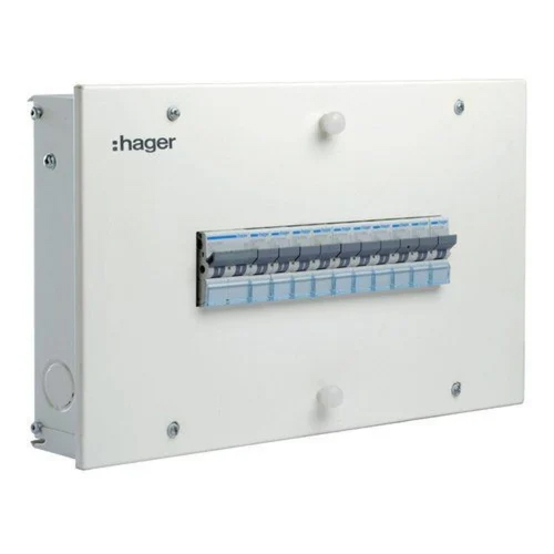 Hager 8 Way Single Door Spn Distribution Board - Frequency (Mhz): 50 Hertz (Hz)