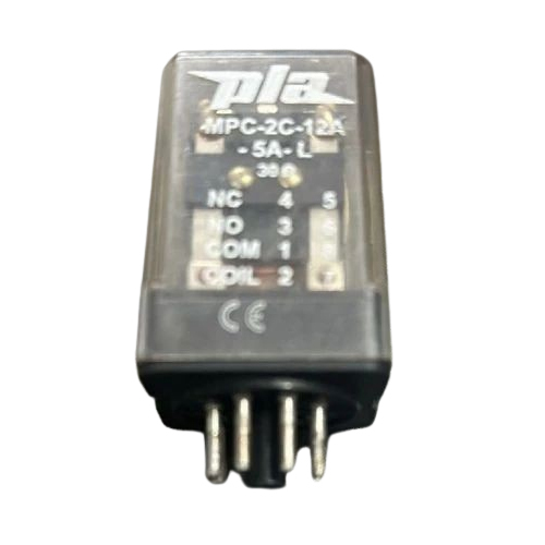 8 Pin Pla Relay - Miniature Size, 24 DC Volt | Black Color, Sealed Protect Feature, 1-Year Warranty for Industrial Use