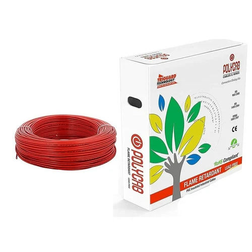 1Sq Mm Polycab House Wire - Color: Red