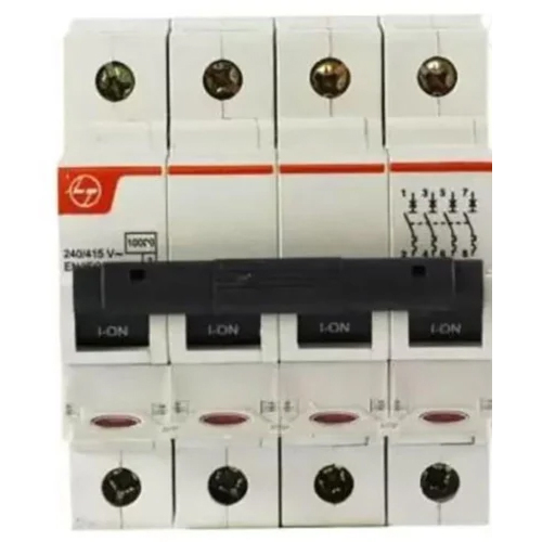 L&T BB40E50C Four Pole 0.5 A C Miniature Circuit Breaker