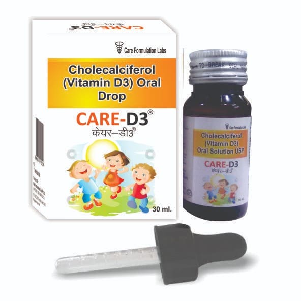 Cholecalciferol , (Vitamin D3 ) Oral Drop - Physical Form: Liquid