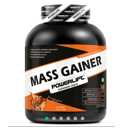 3 Kg Mass Gainer Jar - Color: Different Available