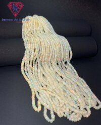 Natural Opal Gemstone Handmade Heishi Shape Beaded Strands