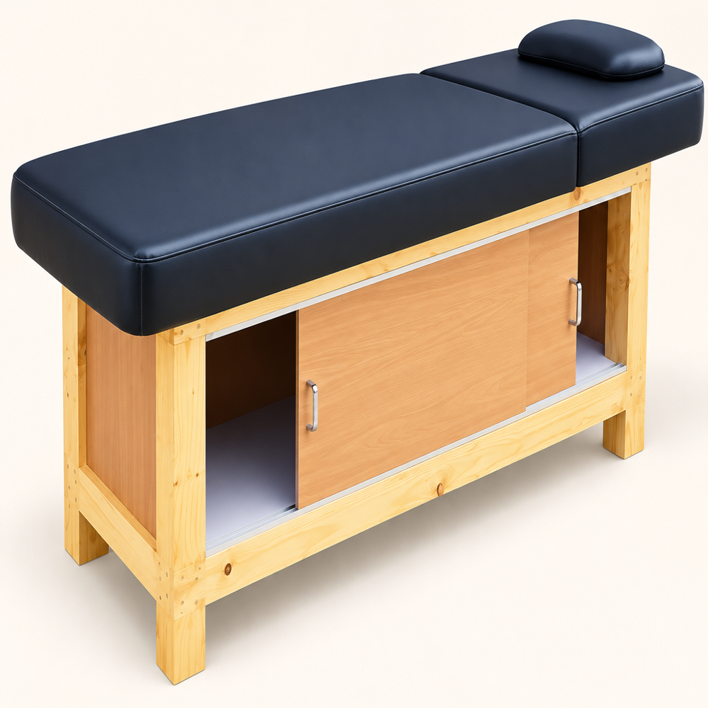 Spa and Massage Bed wood WITH STORAGE