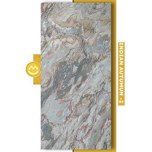 Indian Autumn Flexible Slate Stone Veneer Sheet - Size: 1220X610 Mm