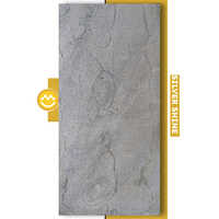 Silver Shine Flexible Slate Stone Veneer Sheet - Size: 1220x610 Mm