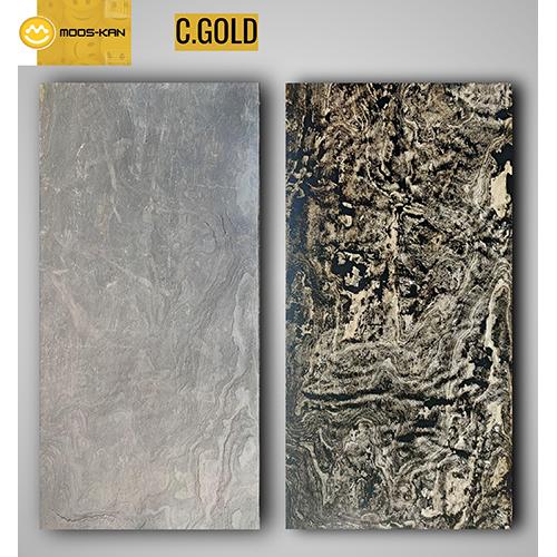 California Gold Translucent Slate Stone Veneer Sheet - Size: 1220X610 Mm