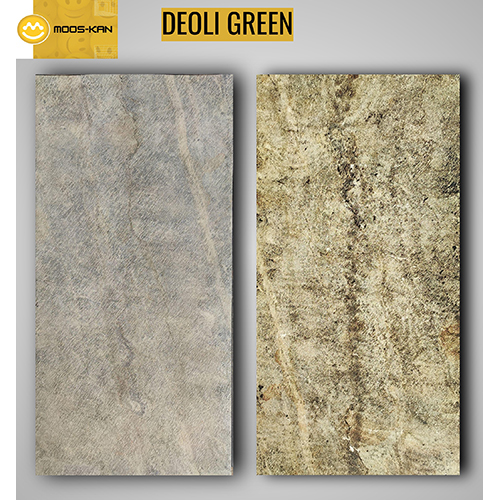 Deoli Green Translucent Slate Stone Veneer Sheet - Size: 1220X610 Mm